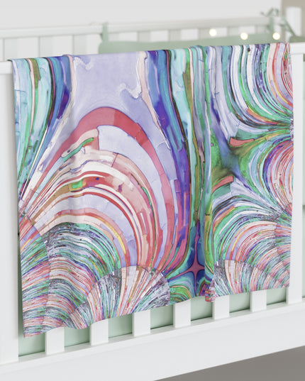 Uzi Spiral Pastels Baby Swaddle 30″×40″ Blanket