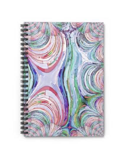 Uzi Spiral Pastels Spiral Notebook - Ruled Line, 6" x 8", 118 pages