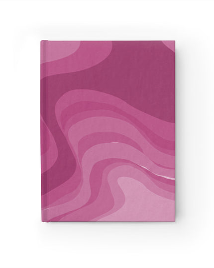 Pinky Mauve Wavey 5" x 7" Journal - 128 Ruled Line pages