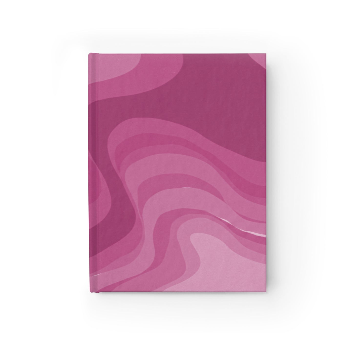 Pinky Mauve Wavey 5" x 7" Journal - 128 Ruled Line pages
