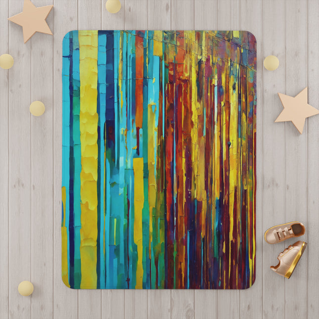 Striped Alpha Toddler Blanket, 30" x 40"