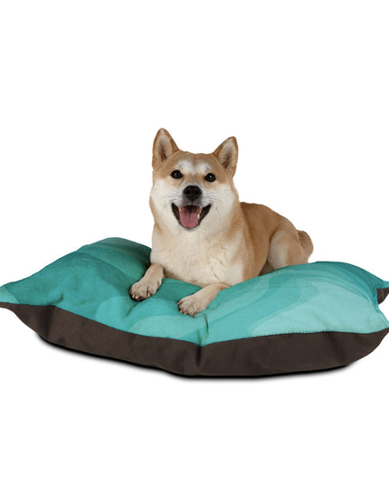 Tif Green Wavey 40" × 30" Pet Bed
