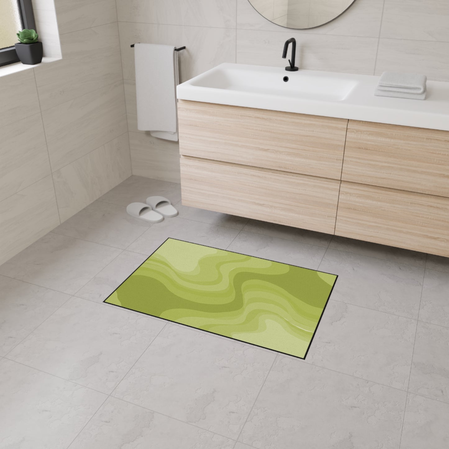 Lemon Wavey 24" x 36" Heavy Duty Floor Mat