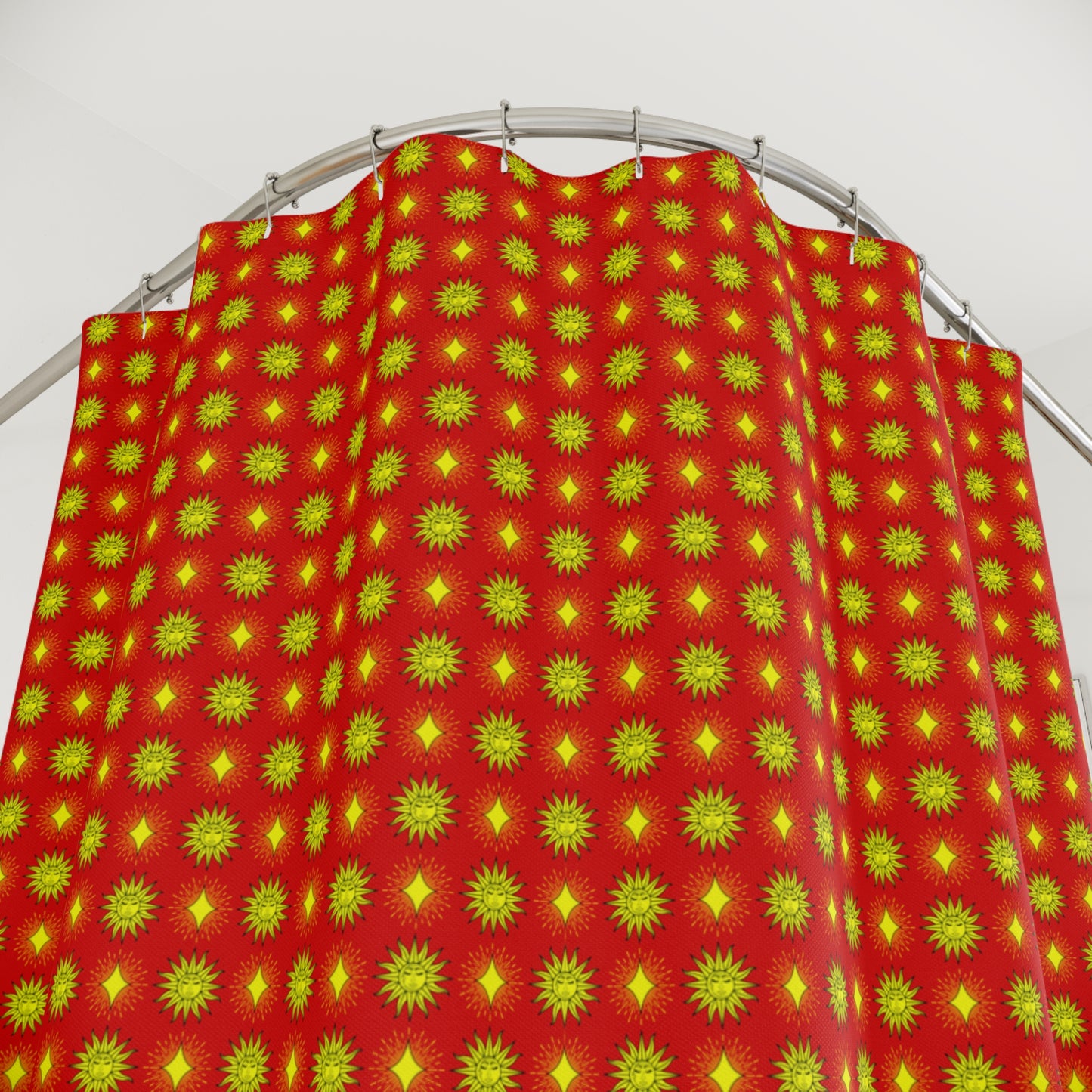 Late Evening Star-crossed Bodies Shower Curtain, 71" x 74"