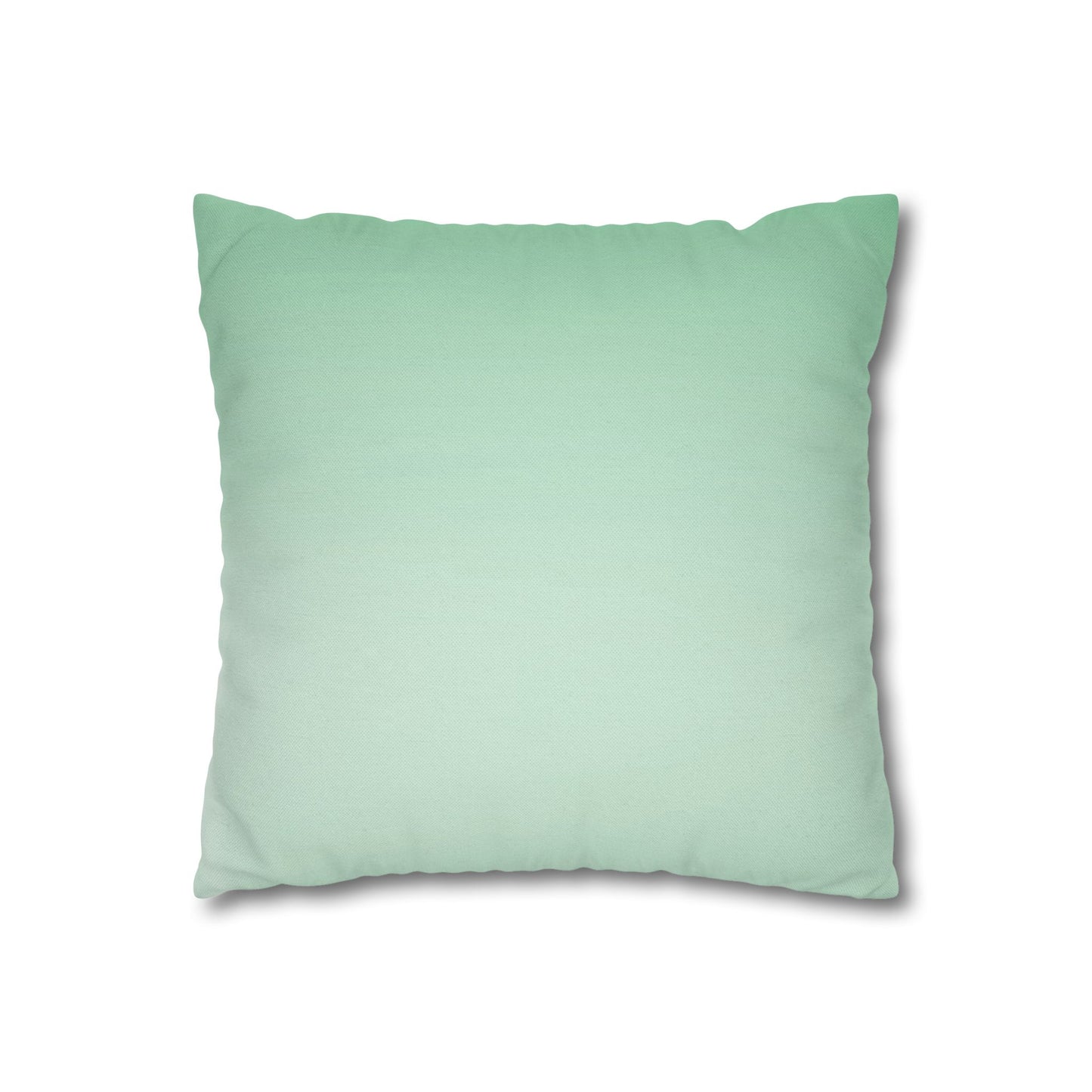 Mint Fade Spun Polyester Square Pillowcase, 14" x 14"
