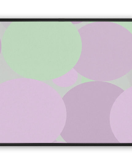 Pastel Lavender Purple and Soft Green Patches 9" x 7" Gaming Mouse Pad