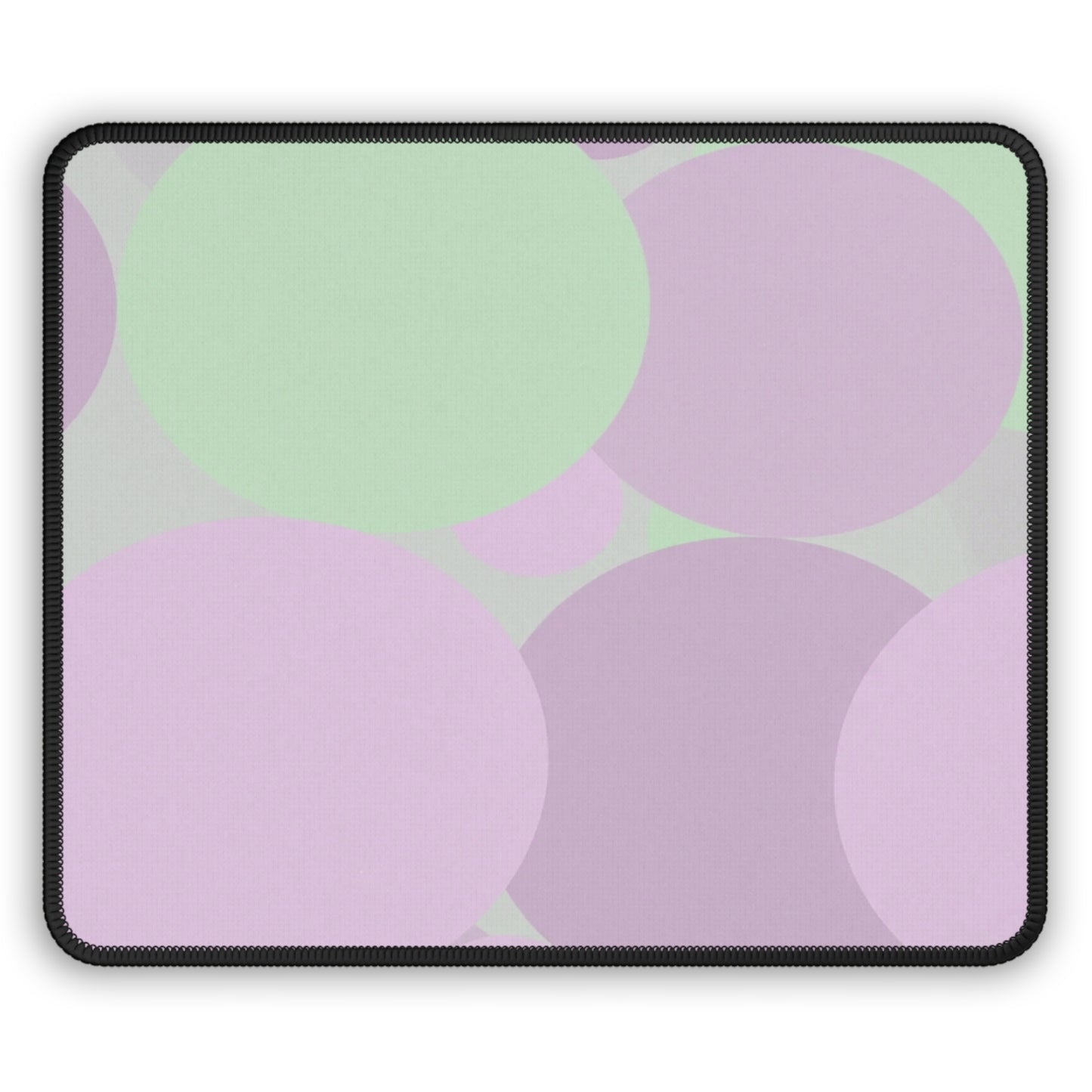 Pastel Lavender Purple and Soft Green Patches 9" x 7" Gaming Mouse Pad