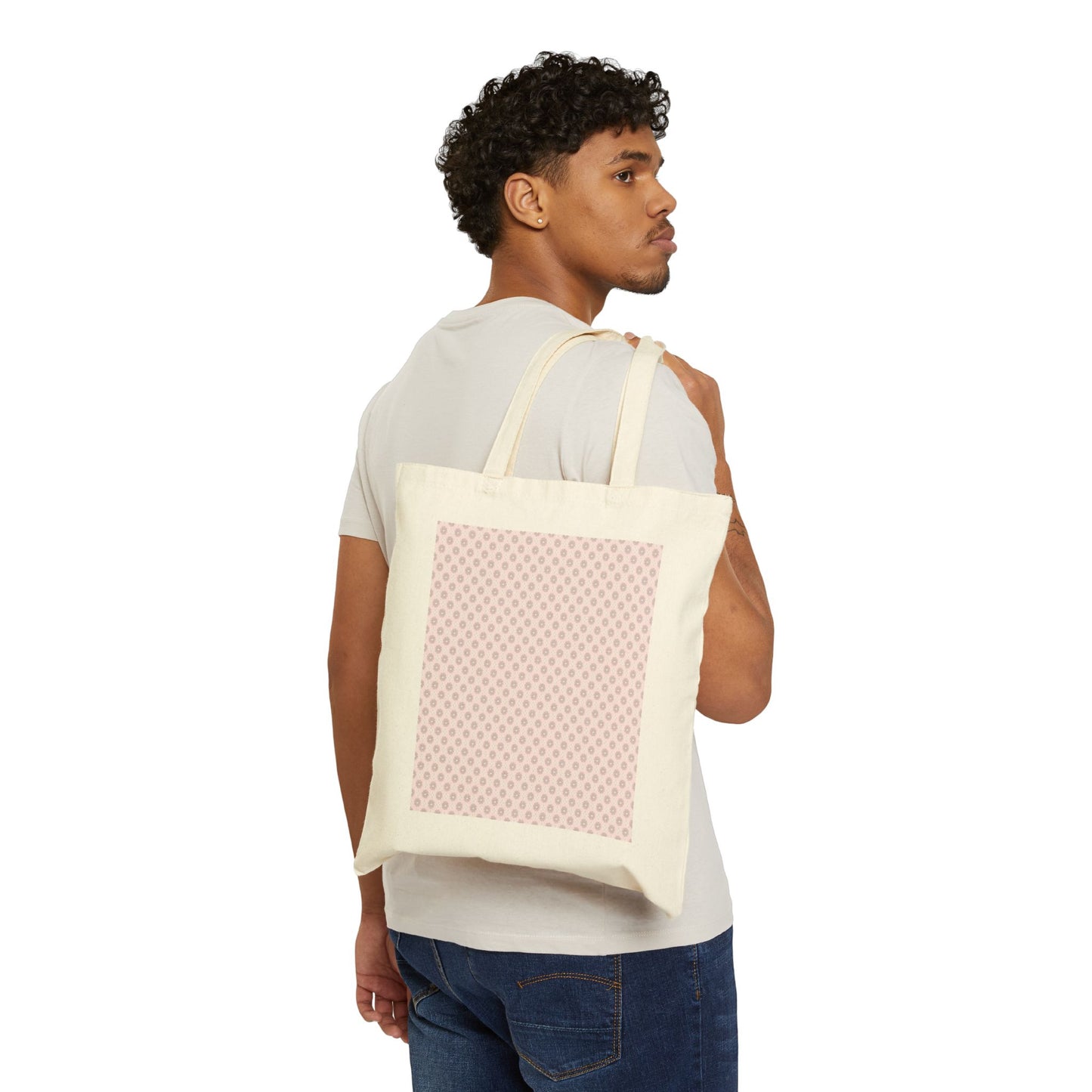 Pink Mornings Star-crossed Bodies Cotton Canvas Tote Bag
