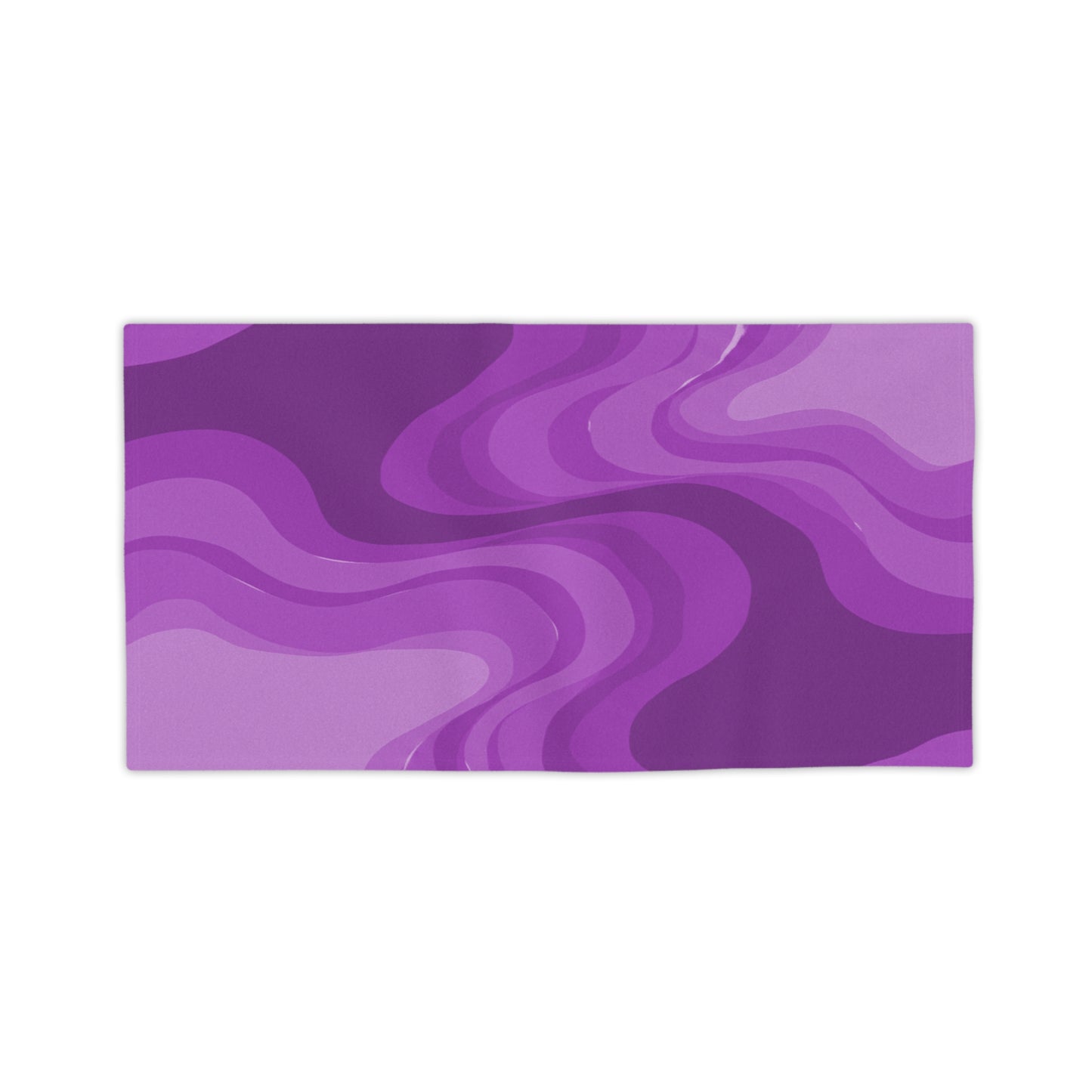 Wavey Purple Wavey Beach Towel, 24" x 44"