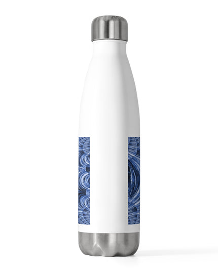 Uzi Spiral Deep Blue 20oz Insulated Water Bottle
