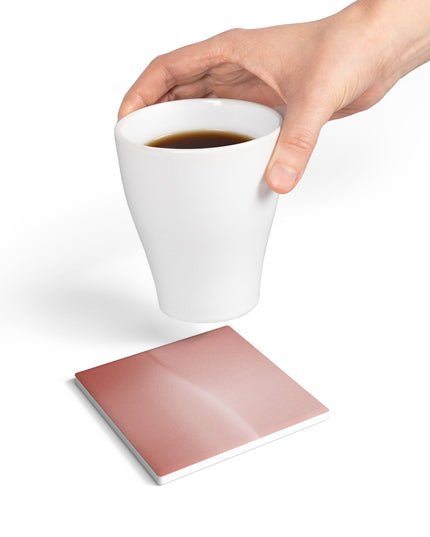 Rose Red Fade 4" x 4" Square Ceramic Coaster