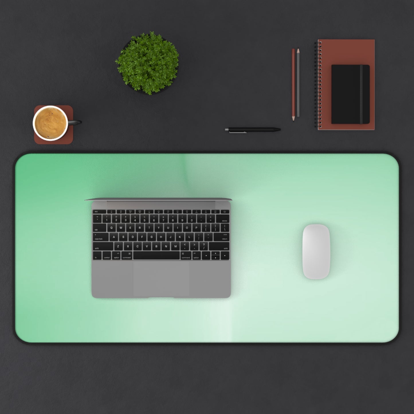 Mint Fade 16" x 32" Desk Mat