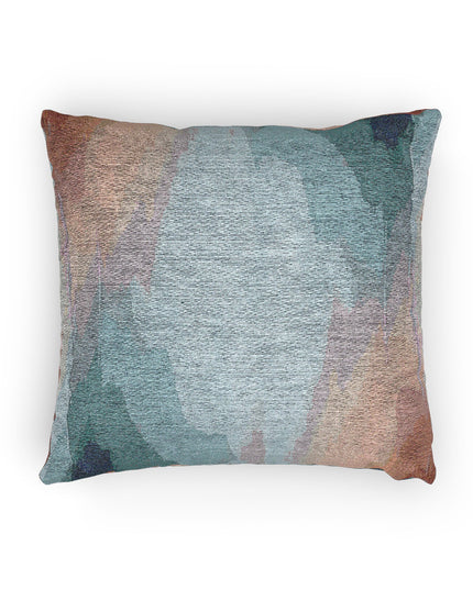 Blue Sea Peach Fog Woven Pillow, 17" x 18"