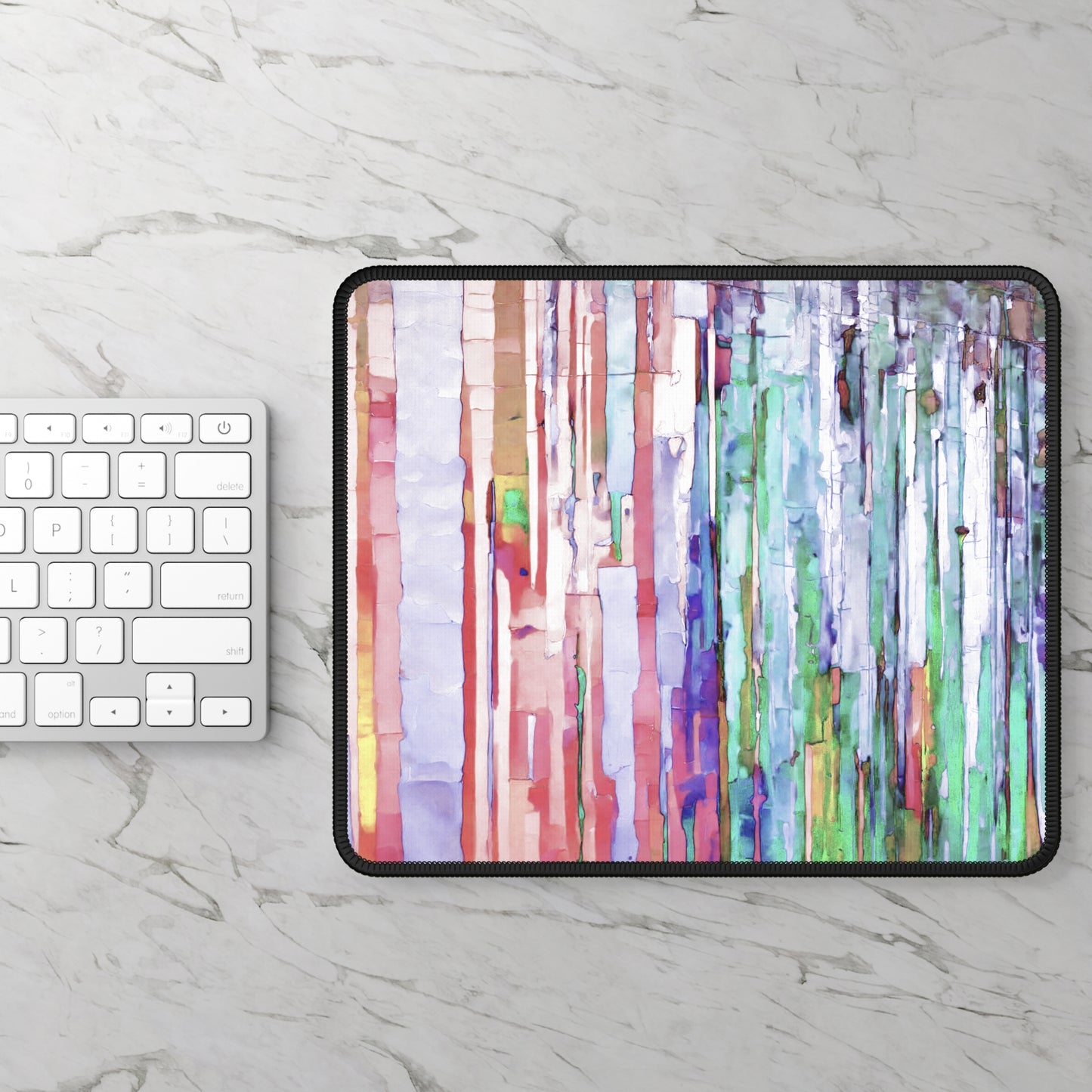 Striped Pastels 9" x 7" Gaming Mouse Pad