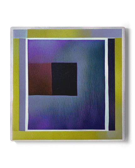 Zeta Shadow 4" x 4" Square Ceramic Coaster