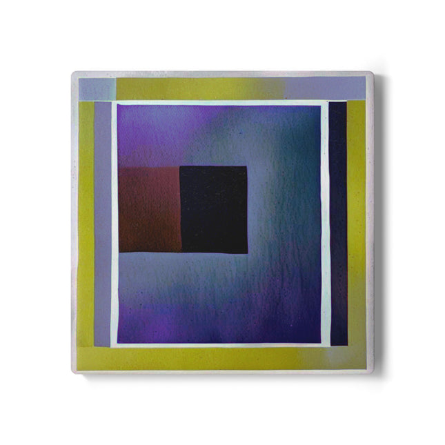 Zeta Shadow 4" x 4" Square Ceramic Coaster