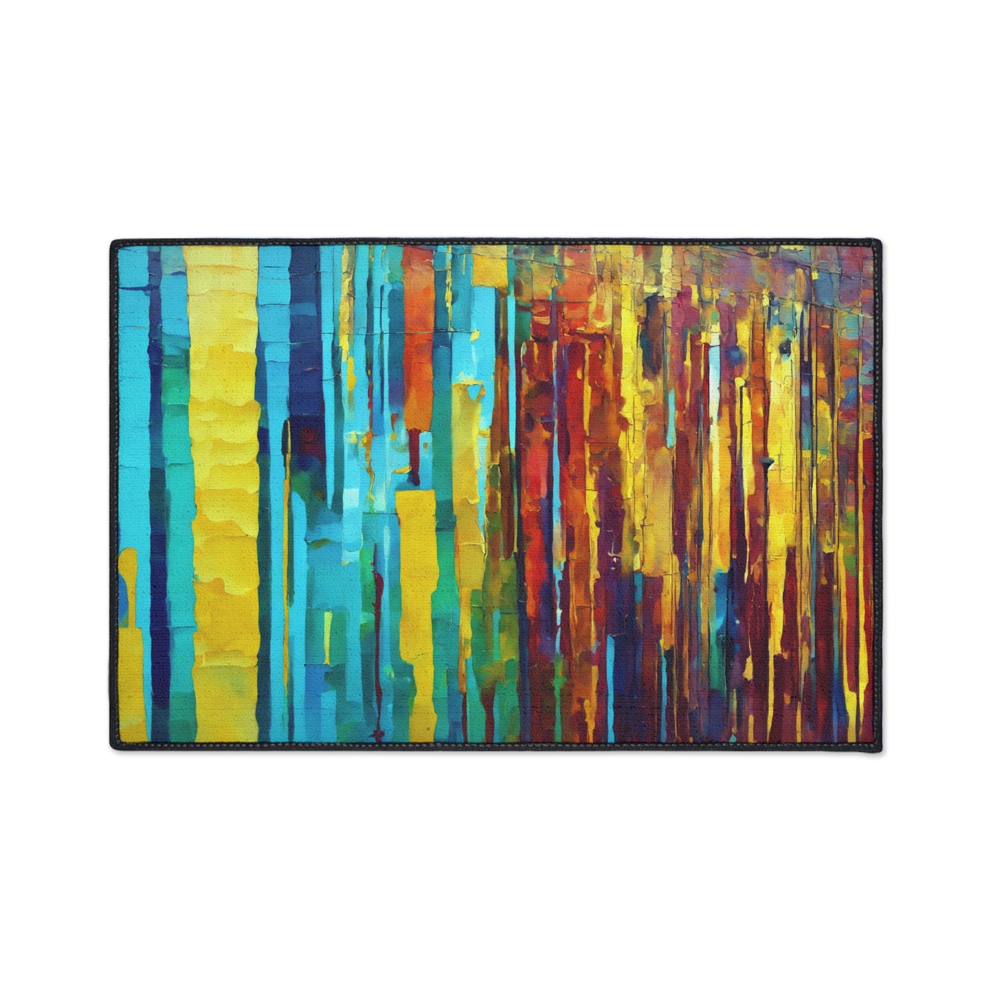 Striped Alpha 18" x 27" Heavy Duty Floor Mat