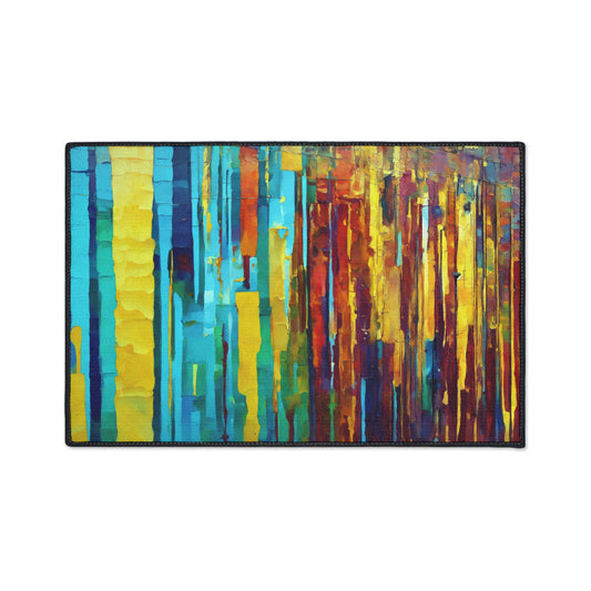 Striped Alpha 18" x 27" Heavy Duty Floor Mat