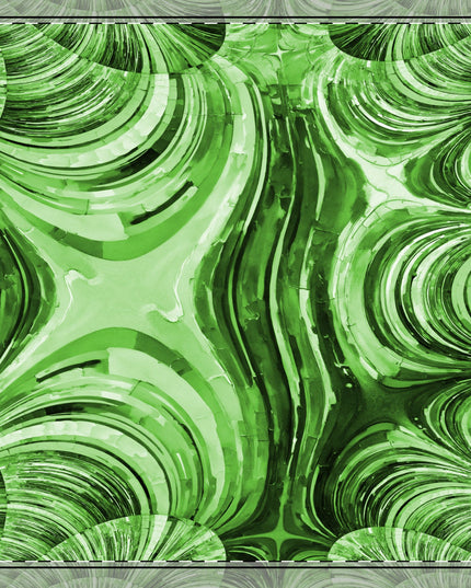 Uzi Spiral Mint Pastel 22" x 22" Cotton Twill Napkin