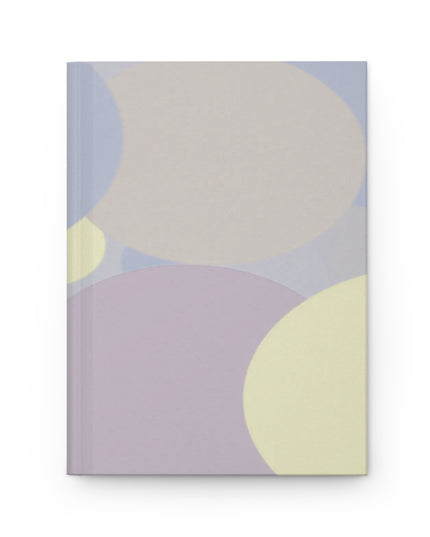 Pastel Soft Blue and Soft White Patches 5.75" x 8" Hardcover Journal Matte with 150 lined pages