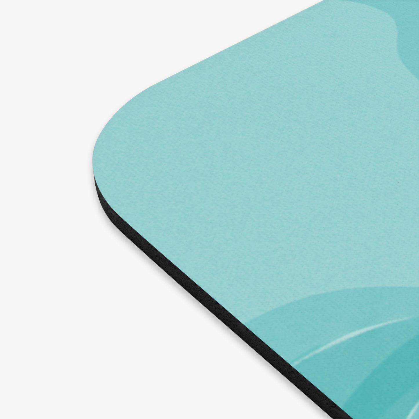 Tif Green Wavey Mouse Pad, 9" x 8" Rectangle