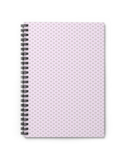 Pink Mornings Star-crossed Bodies Spiral Notebook - Ruled Line, 6" x 8", 118 pages