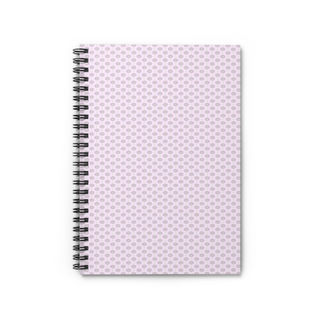 Pink Mornings Star-crossed Bodies Spiral Notebook - Ruled Line, 6" x 8", 118 pages
