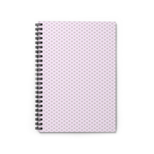 Pink Mornings Star-crossed Bodies Spiral Notebook - Ruled Line, 6" x 8", 118 pages