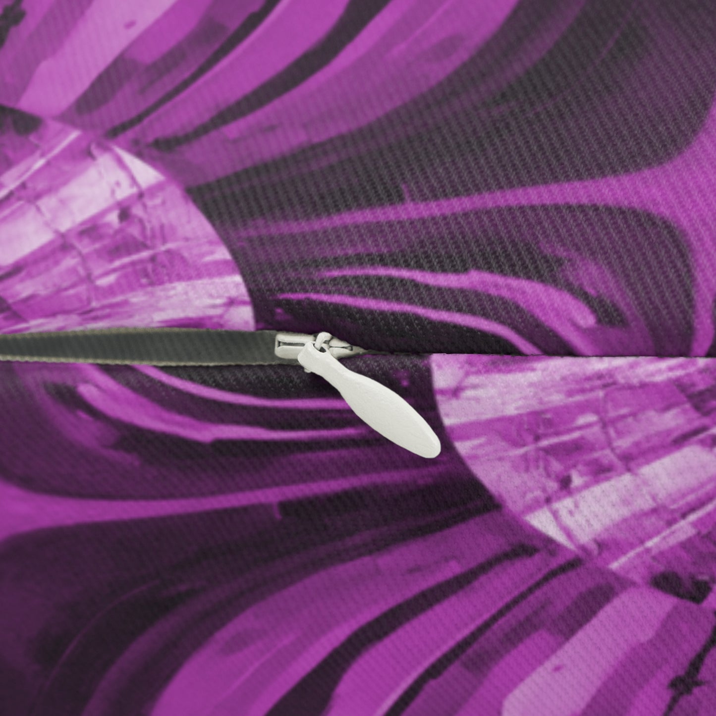 Uzi Spiral Powder Lavender Spun Polyester Lumbar Pillow, 20" x 14"