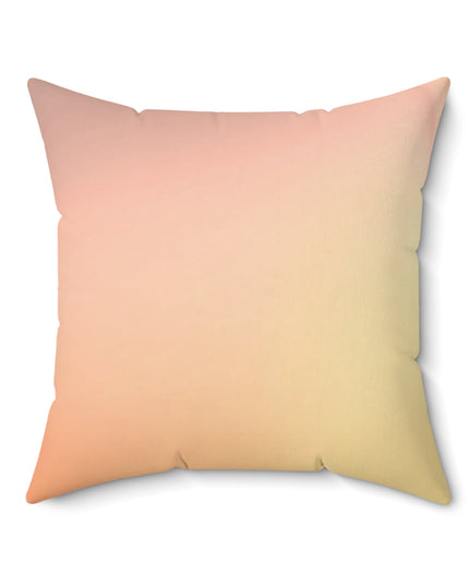 Hot Peach Fade 20" x 20" Faux Suede Square Pillow