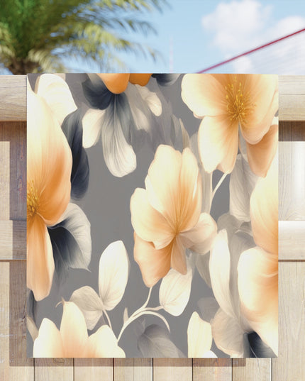 Soft Blossom Floral Bunch Beach Towel, 30" x 60"