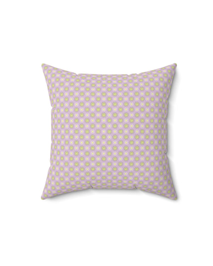 Magenta Star-crossed Bodies Faux Suede Square Pillow, 14" x 14"