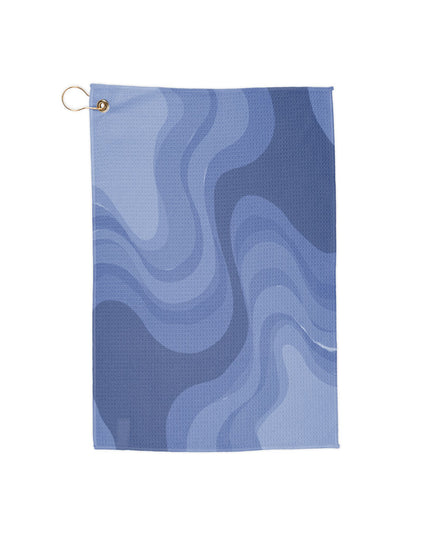 Deep Blue Wavey 16" x 24" Golf Towel