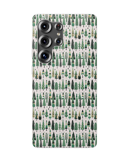 Mini Vintage Green Trees Samsung Galaxy S25 Ultra Flexi Case