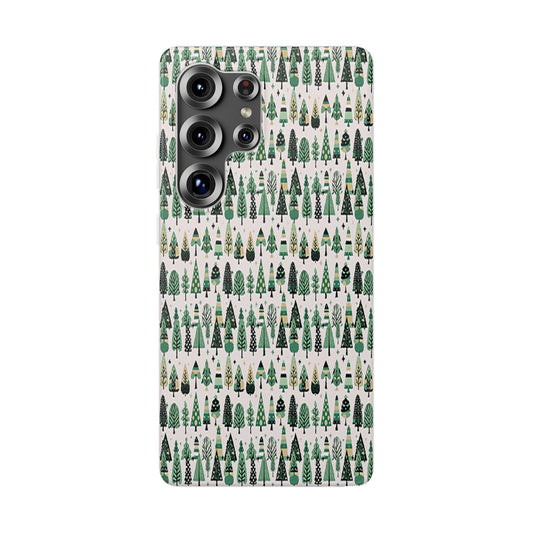 Mini Vintage Green Trees Samsung Galaxy S25 Ultra Flexi Case