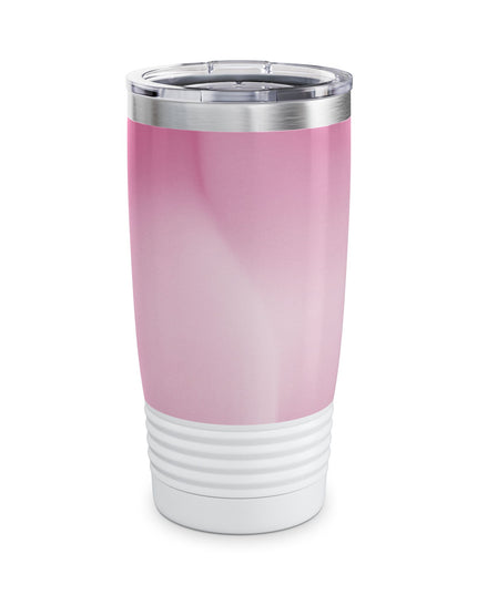 Pink Blush Fade Ringneck Tumbler, 20oz in white