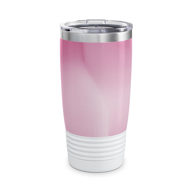 Pink Blush Fade Ringneck Tumbler, 20oz in white
