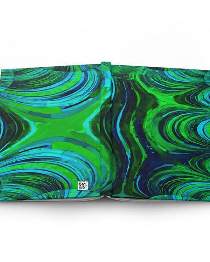 Uzi Spiral Blue Green 5.75" x 8" Hardcover Journal Matte with 150 lined pages