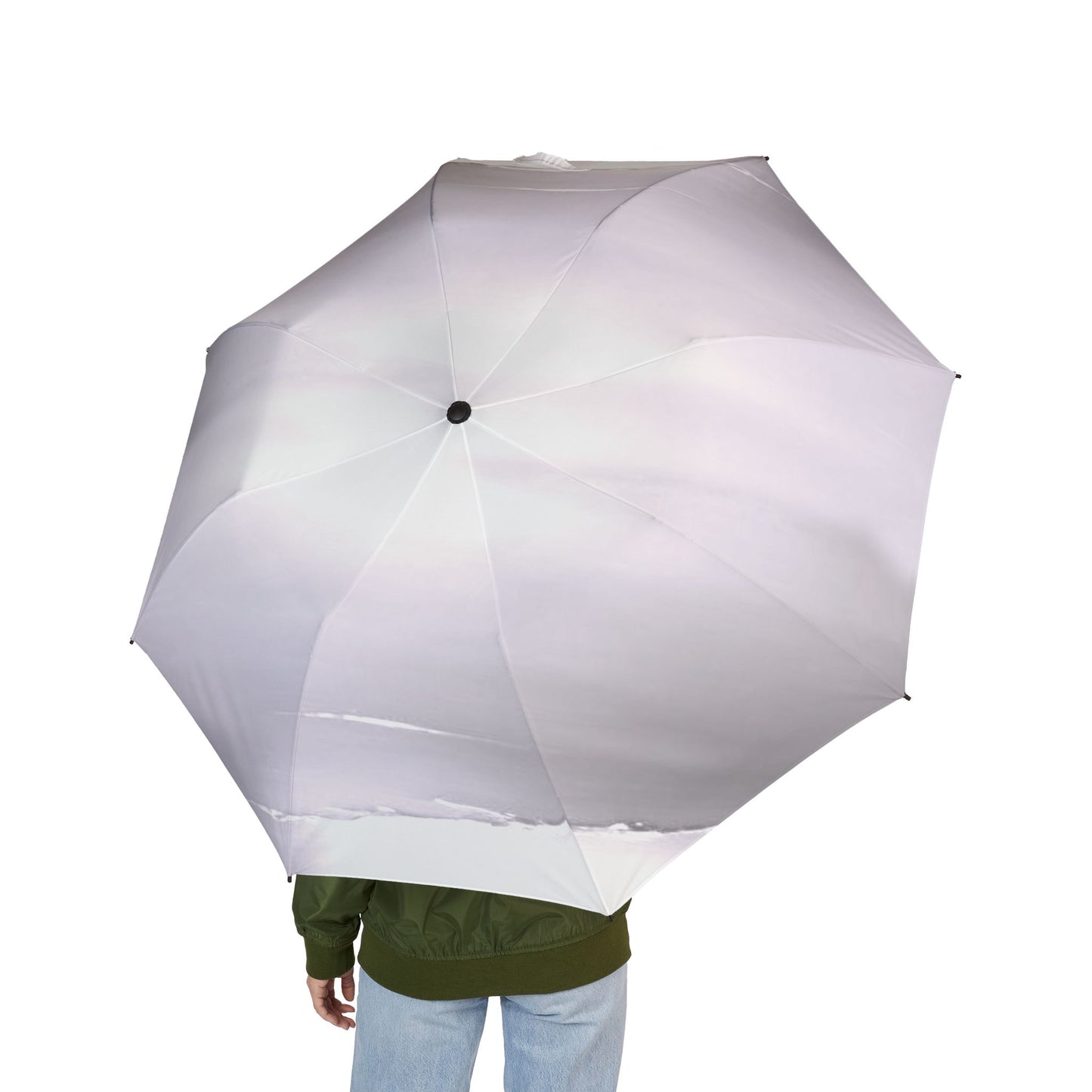 Sephia Sea Dark Fog Foldable Umbrella - Compact & Chic