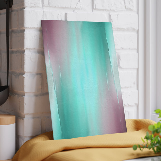 Green Sea Lavender Fog 8" x 11" Glass Cutting Board