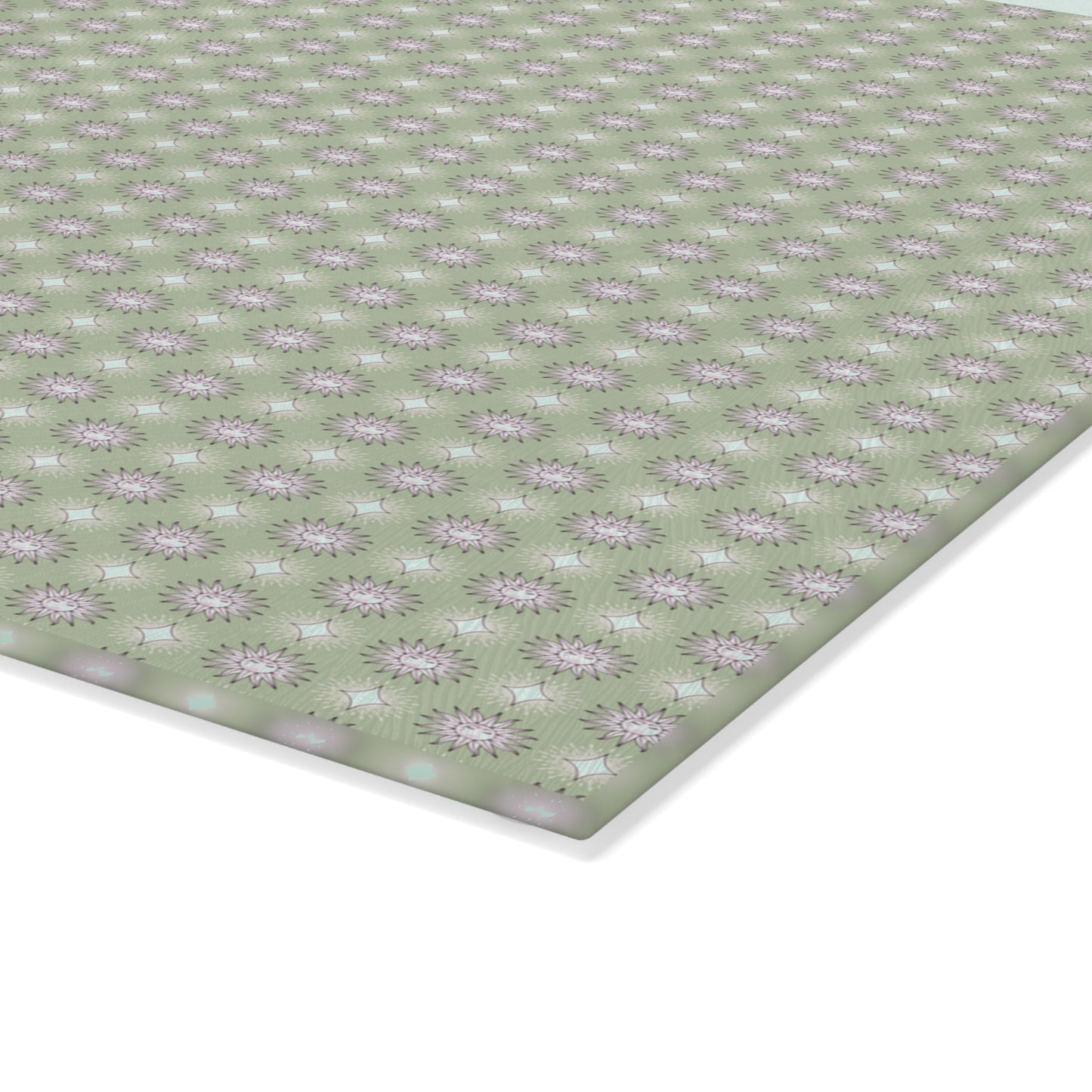 Olive Star-crossed Bodies Glass Cutting Board,  8" x 11"