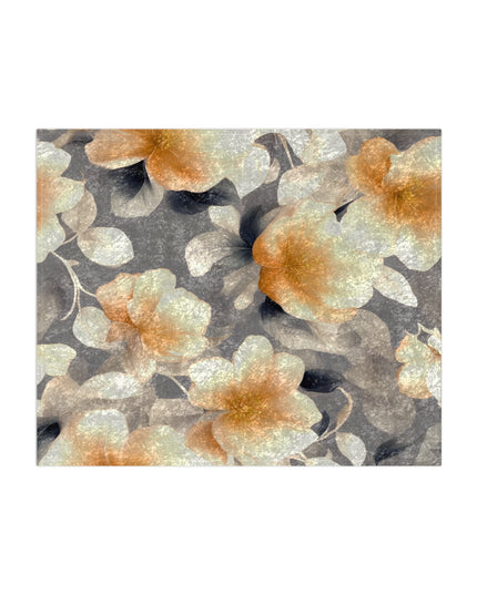 Soft Blossom Floral Bunch Crushed Velvet Blanket, 50" x 60"