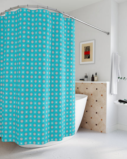 Tif Green Star-crossed Bodies Shower Curtain, 71" x 74"
