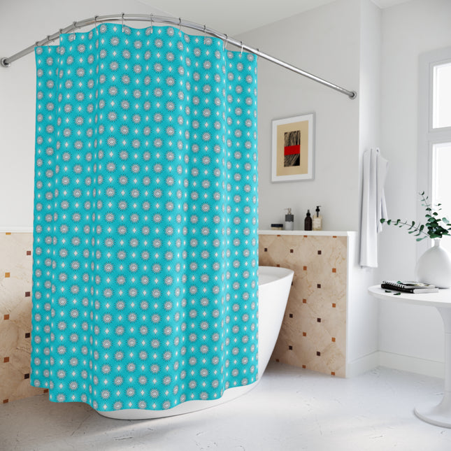Tif Green Star-crossed Bodies Shower Curtain, 71" x 74"