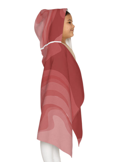 Power Red Youth Hooded Towel, 24" x 48"