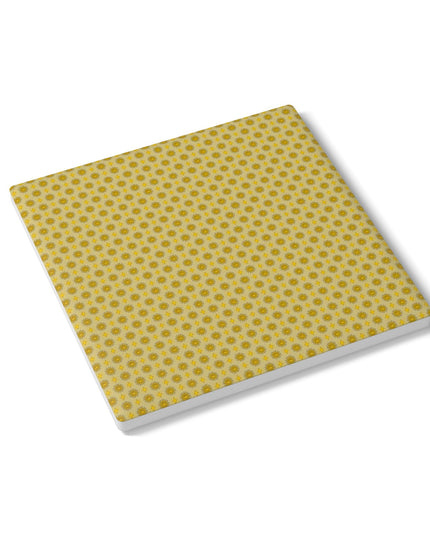 Lemongrass Star-crossed Bodies Square Ceramic Coaster, 4" x 4"