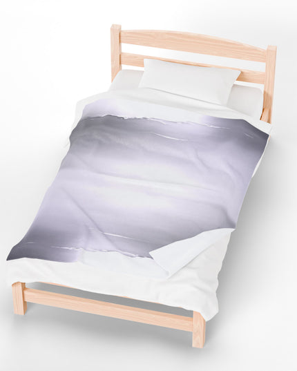 Sephia Sea Dark Fog Velveteen Plush Blanket, 50" x 60"