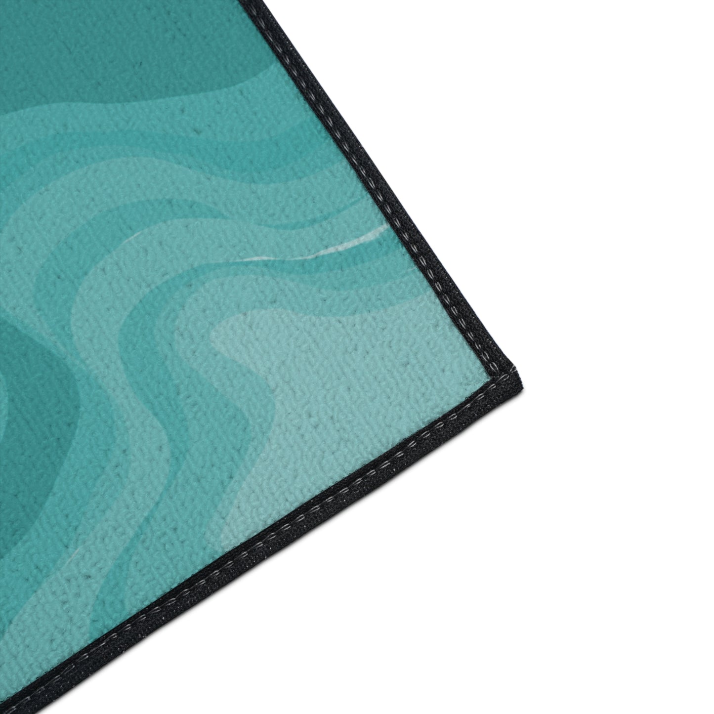 Tif Green Wavey 18" x 24" Heavy Duty Floor Mat