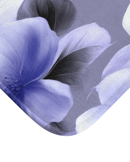 Indigo Blossom Floral Bunch 34" x 21" Bath Mat