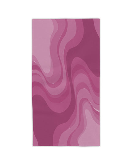 Pinky Mauve Wavey Beach Towel, 24" x 44"